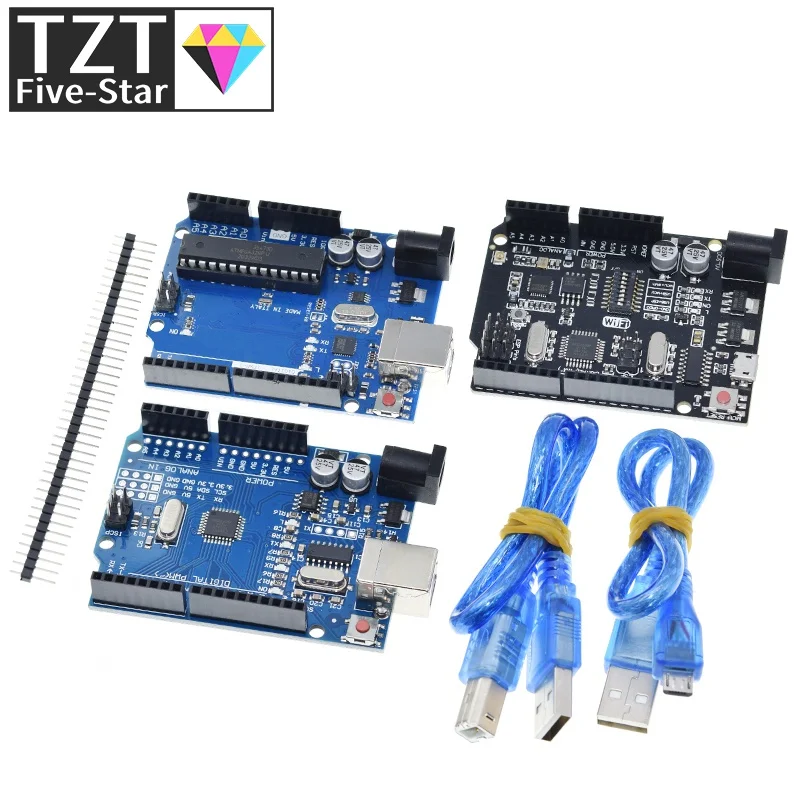 TZTUNO R3 Offizielle Box ATMEGA16U2 / TZTUNO R3+WiFi R3 MEGA328P CH340G Für Arduino TZTUNO R3 Entwicklungsboard WeMos ESP8266 – Detail 3