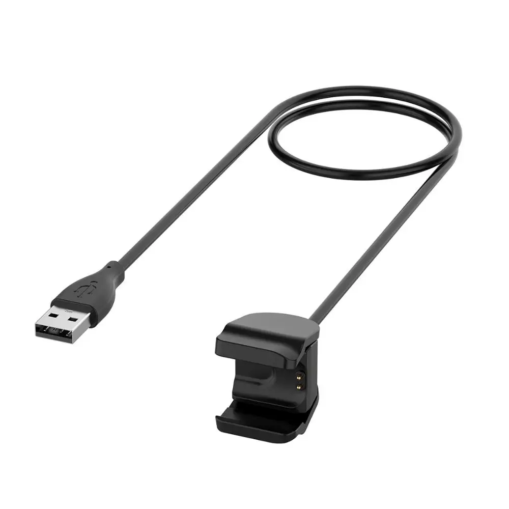 Смарт-часы AKBNSTED для Xiaomi Mi Band 4, 30 см/100 см, зарядная док-станция с зажимом для Xiaomi Mi Band 4, Зарядная база, умные аксессуары - Цвет: Черный
