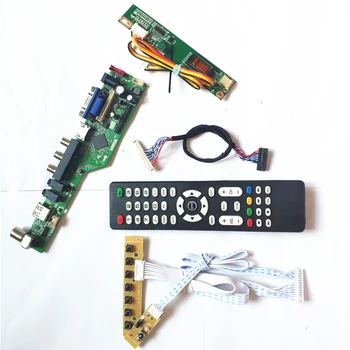 

For LP154W01-TLA1/TLA2 keyboard+Remote+Inverter T.V56 drive card board HDMI VGA USB AV RF LVDS 1CCFL 30Pin LCD panel monitor Kit