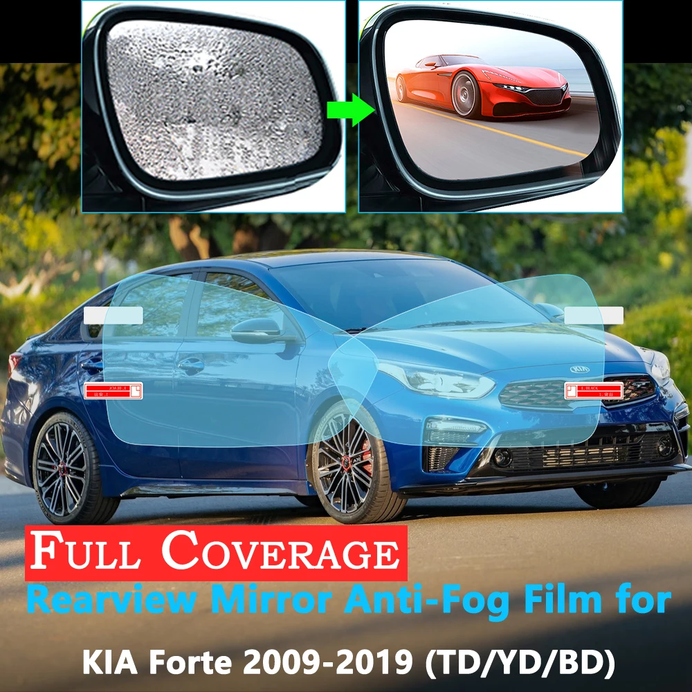 Полное покрытие Защитная пленка для KIA Forte 2009~ автомобиля зеркало заднего вида непромокаемые противотуманные аксессуары Cerato K3 Vivaro