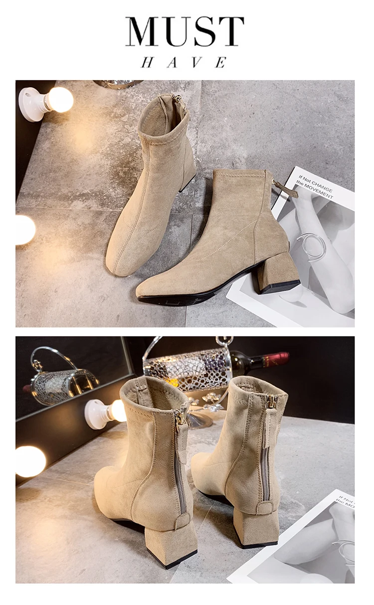 Lady Boots Bootee Woman Round Toe Shoes Low Heels booties Summer Booties Lace Up Luxury Designer Ladies Mid Calf High Heel