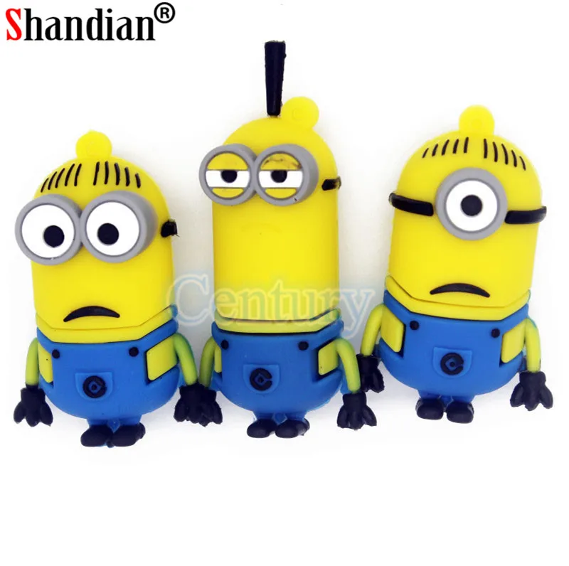 SHANDIAN горячая распродажа стильные usb флеш накопители minons Гадкий я 2 4 ГБ ~ 64 милые