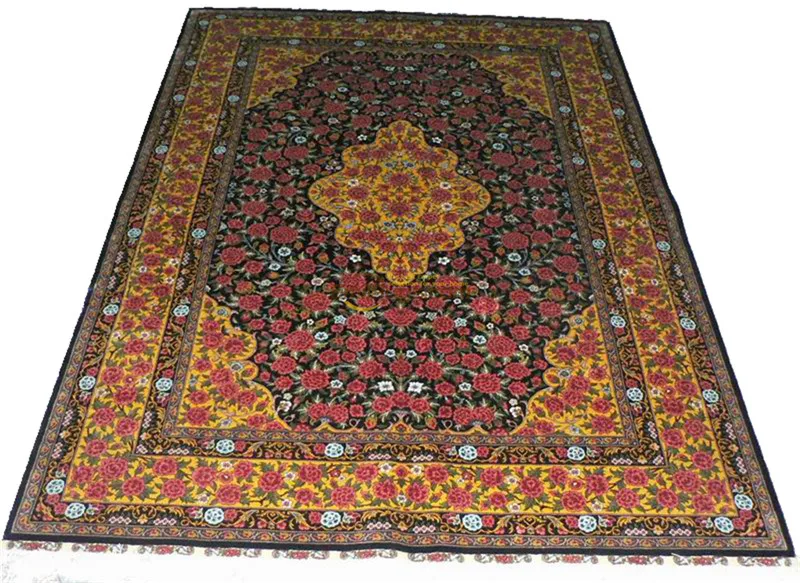 

Silk Persian Rug Oriental Rugs Handwoven Carpets For Living Room Pattern st-13062260l