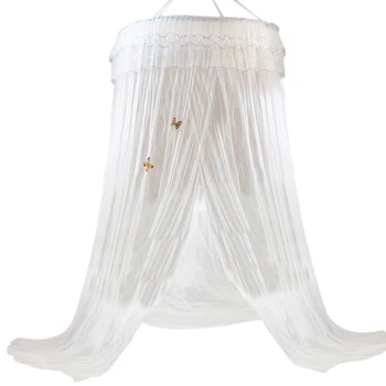 

Elegant Dome Mosquito Net Canopy Lace Princess Style Mosquito Net Bed Curtain Netting Mosquito Net for Baby Sleeping