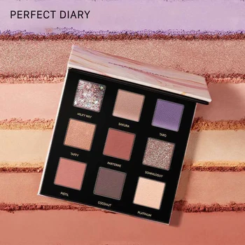 

PERFECT DIARY Star Dust 9 Colors Eyeshadow Palette Matte Shimmer Glitter Pigment Long-lasting and Waterproof Eye Makeup Cosmetic