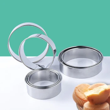 

14Pcs Cake Mold DIY Circular Cutting Mold Stainless Steel Mousse Cake Ring Cutting Tool Cake Tools