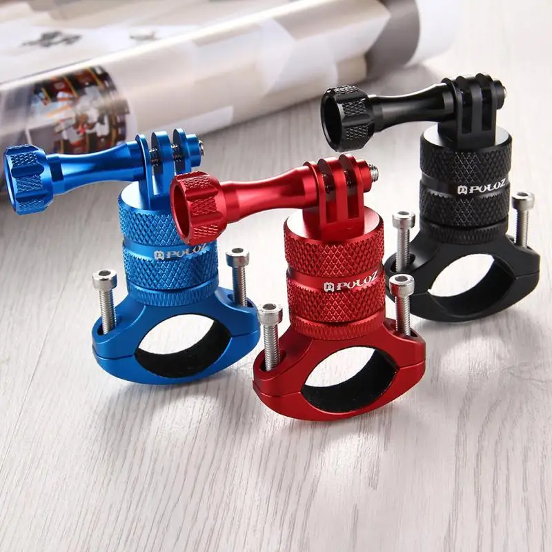 360 Degree Rotation Bike Aluminum Handlebar Adapter Mount With Screw For GoPro For OSMO Action Other Action Cameras Stand