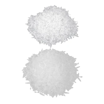 

1000 Pcs 0.2ml Round Bottom Centrifuge Tubes with Attached Caps Clear White & 1000 Pcs 0.5ml