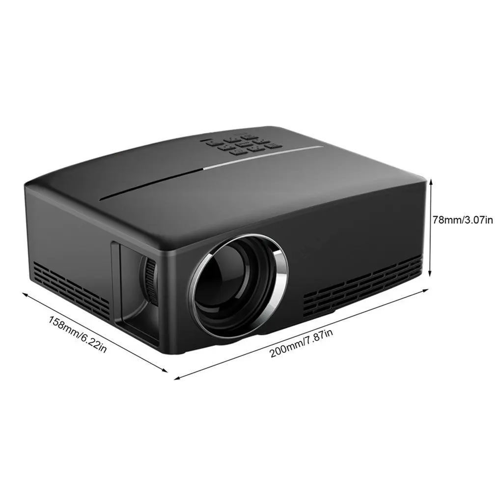 GP80 GP80UP светодиодный мини портативный проектор для домашнего кинотеатра с поддержкой Full HD 1080P 4K опционально Android Bluetooth беспроводной wifi проектор
