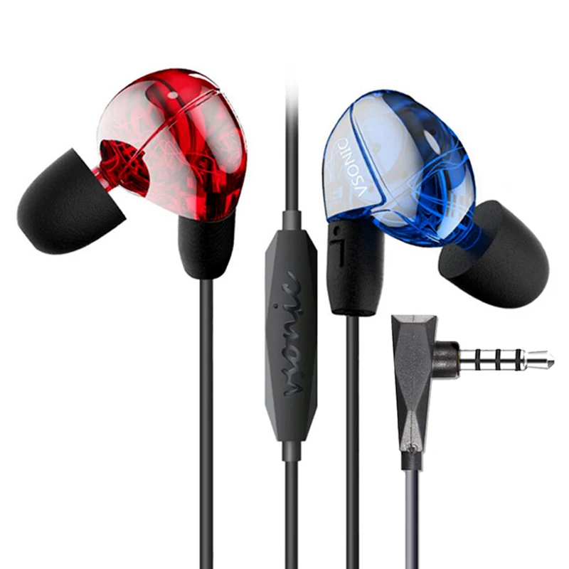 VSONIC NEW VSD2S VSD2Si Microphone Professional Noise-isolation HIFi Inner-Ear Earphones for IPHONEs Android phones | Электроника