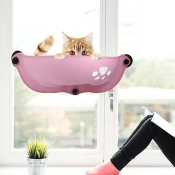 

Pet Hanging Beds Cat Sunny Seat Window Mount Pet Cat Hammock Chair Comfortable Cat Pet Bed Shelf Seat Beds Warm Ferret Cage