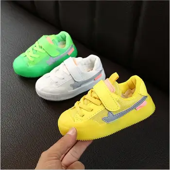 

2019 new Children Shoes Boys Girls Casual Shoes Fashion Jelly Color Kids Sneakers Breathable Non-slip Toddler Shoes