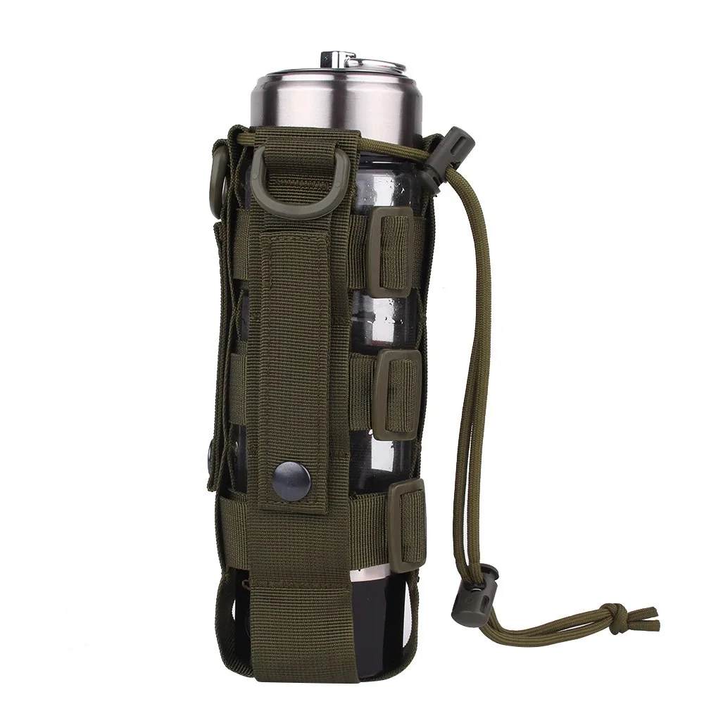 0.5L-2.5L Molle кобура для бутылки воды Регулируемый военный чехол для фляги Тактический Открытый Охота Кемпинг путешествия чайник сумка - Цвет: green