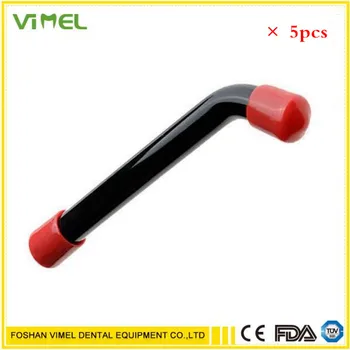 

5 pcs Dental Optical Fiber Curing Light Guide Rod Tip Glass LED Tip Black 8MM