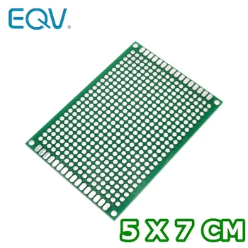 

EQV 5*7 PCB 5x7 PCB 5cm 7cm Double Side Prototype PCB diy Universal Printed Circuit Board