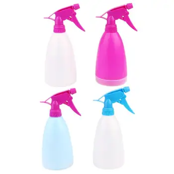 

4pcs 500ml Hairdressing Spray Bottles High Pressure Mist Empty Bottle Mist Sprayer For Home Garden Kitchen Barber (Random Color)