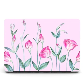 

Floral Case for Macbook Air 13 2020 A2179 Glitter Matte Clear Leaves Fish Laptop Cover for Macbook Pro 13 inch A2251 A2289 2020