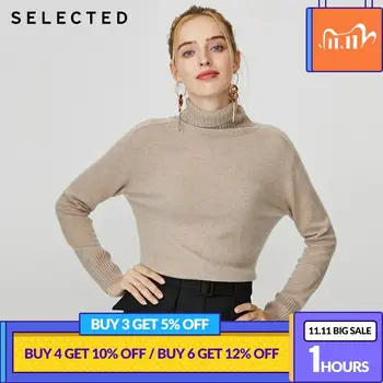 

SELECTED Women Pullover Knit 100% Cashmere Casual Turtleneck Sweater |419413506