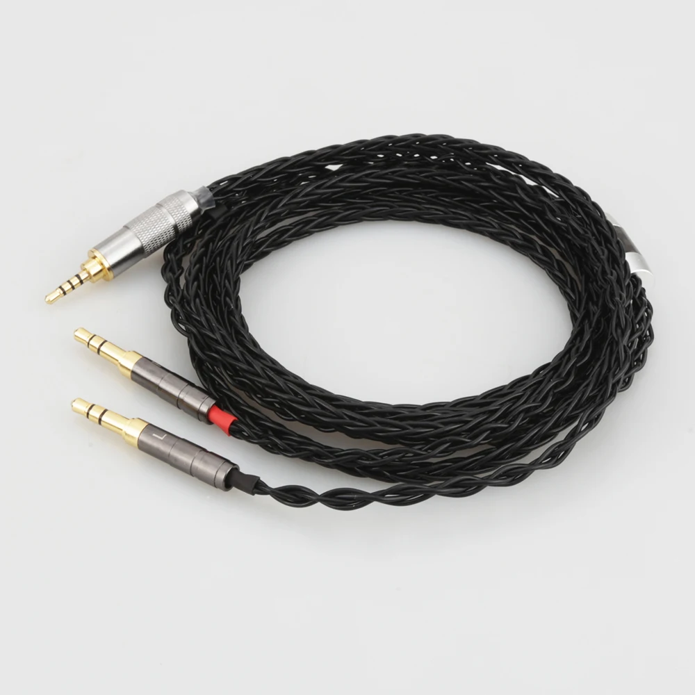 Audiocrast Silver Headphone Upgrade Cable for Sundara Aventho Focal Elegia t1 t5p D600 D7200 MDR Z7 MDR Z1R