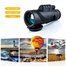 

Bak4-hd lens, 80x100 optical zoom, waterproof HD monocular telescope, portable hiking, hunting and camping telescope