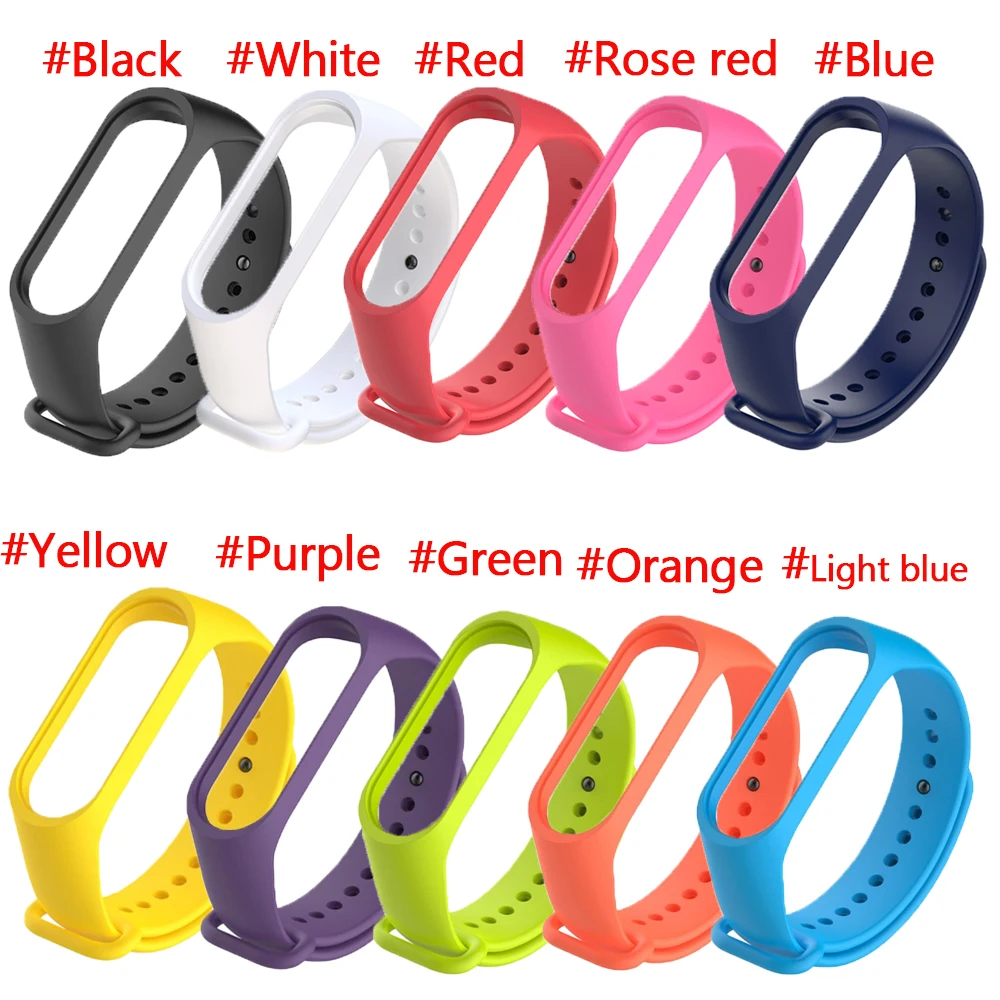 10 шт./упак. браслеты из нержавеющей стали для Mi band 4 наручный ремешок Xiaomi Band
