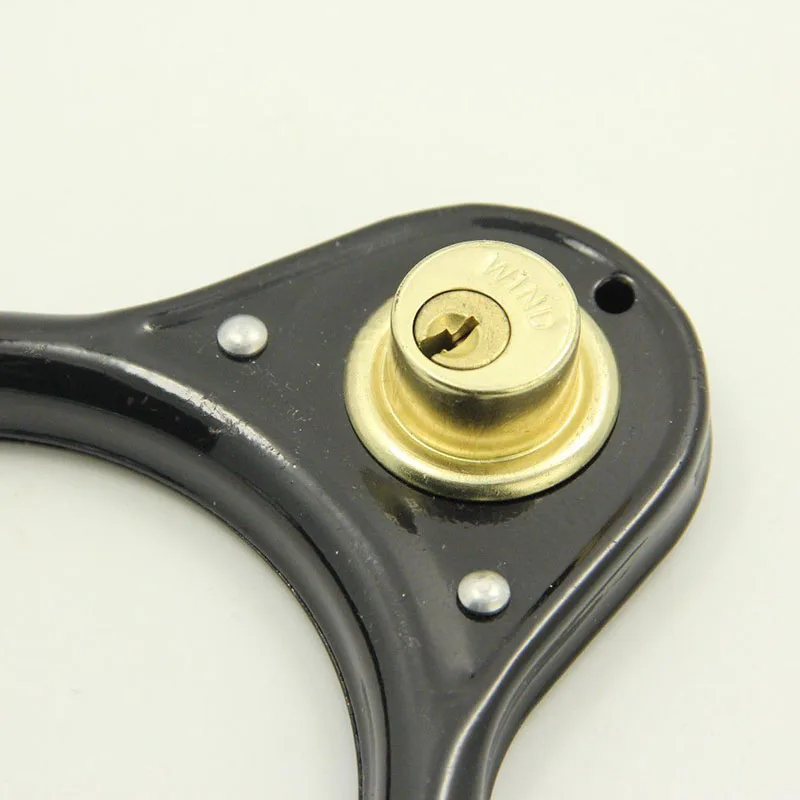 

Bike Key Bicycle Lock Wheel High Strength Steel Convenient Black Portable