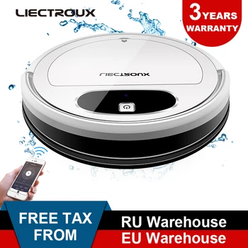 

2021 Liectroux 11S Robot Vacuum Cleaner,WiFi App,Gyroscope,Map Navigation,Electric Control Air Pump Water Tank,Wet Dry Cleaning