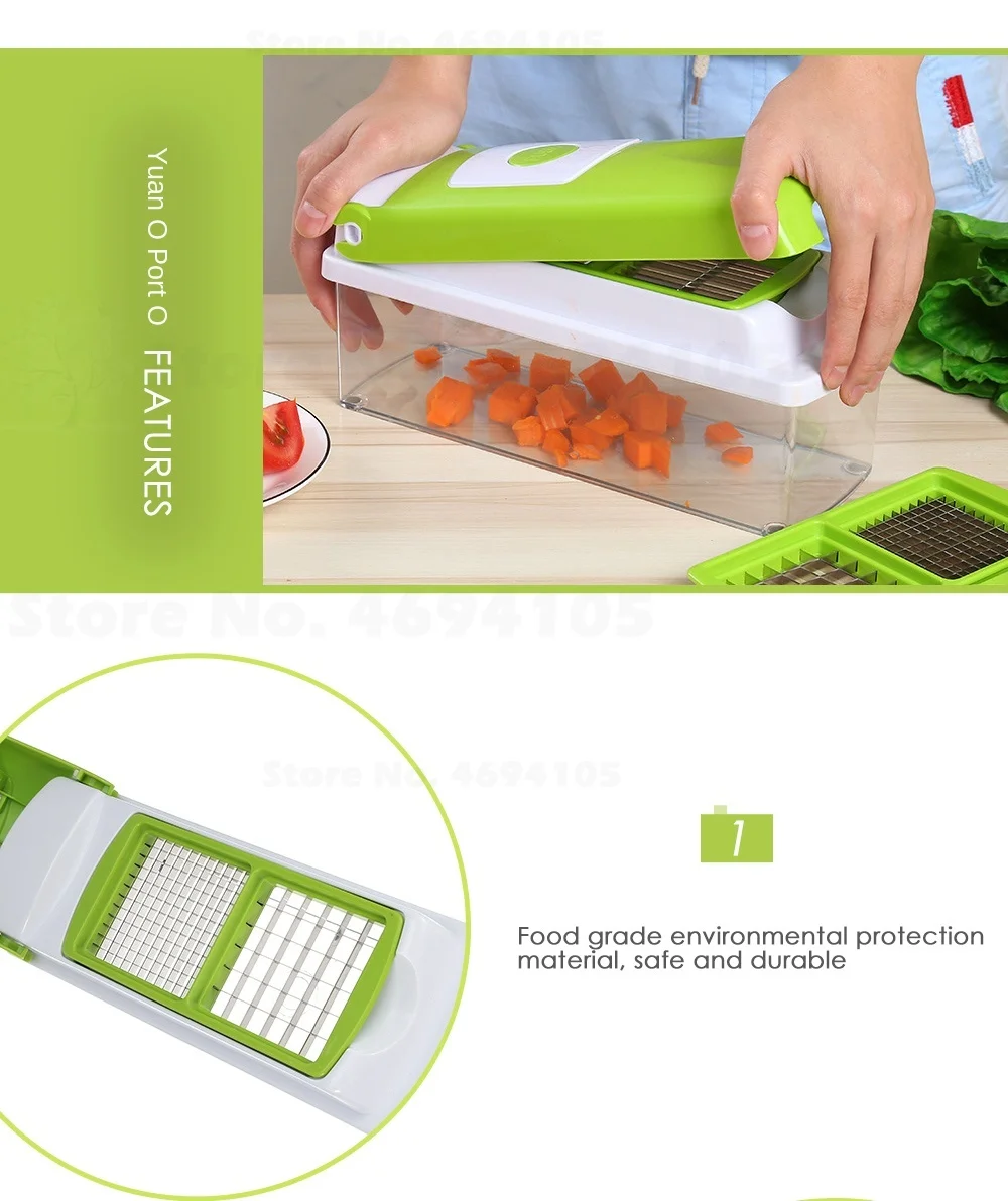 Multifunctional 12pcs Food Slicer for Kitchen