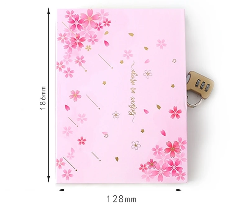 "Сакура Магия" замок Коробка дневник тетрадь милый журнал для девочек канцелярские принадлежности подарок