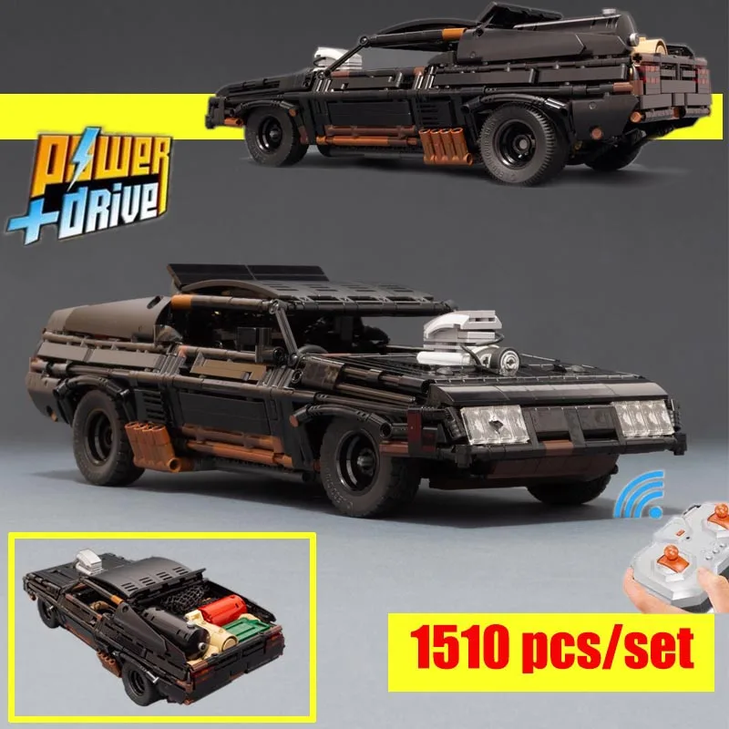 US $72.24 2020 New Black Interceptor Rc Muscle Car Supercar Moc35846 Technic Model Blocks Building Blocks Bricks Toy Kid Gift Lepinings