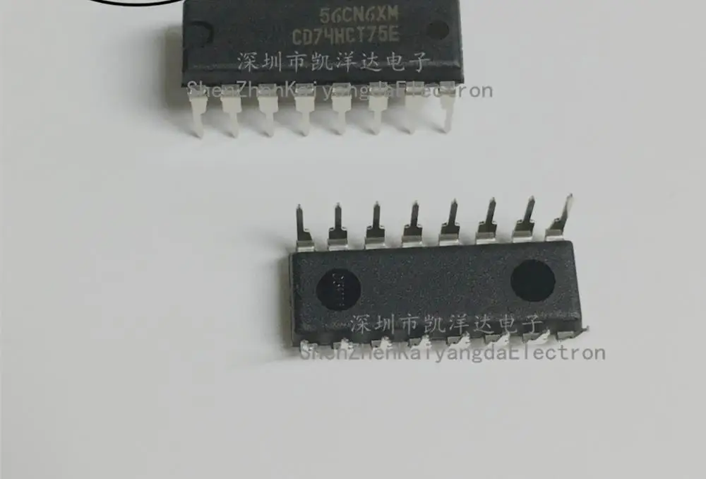 10 шт. CD74HCT75E 74HCT75 HCT75E DIP-16 новая и оригинальная прозрачная защелка 4-канальный d-тип