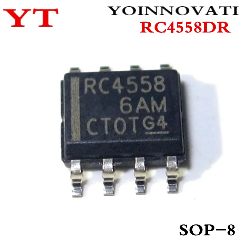 

20 шт./лот RC4558D RC4558DR OPAMP GP 2 CIRCUIT SOP8 IC