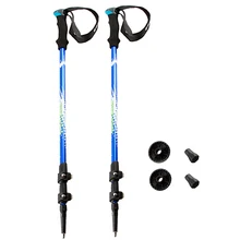 2 шт./лот, телескопические палки для скандинавских прогулок, ультралегкие треккинговые палки, анти-шок, походные палки для альпинизма, трости для ходьбы