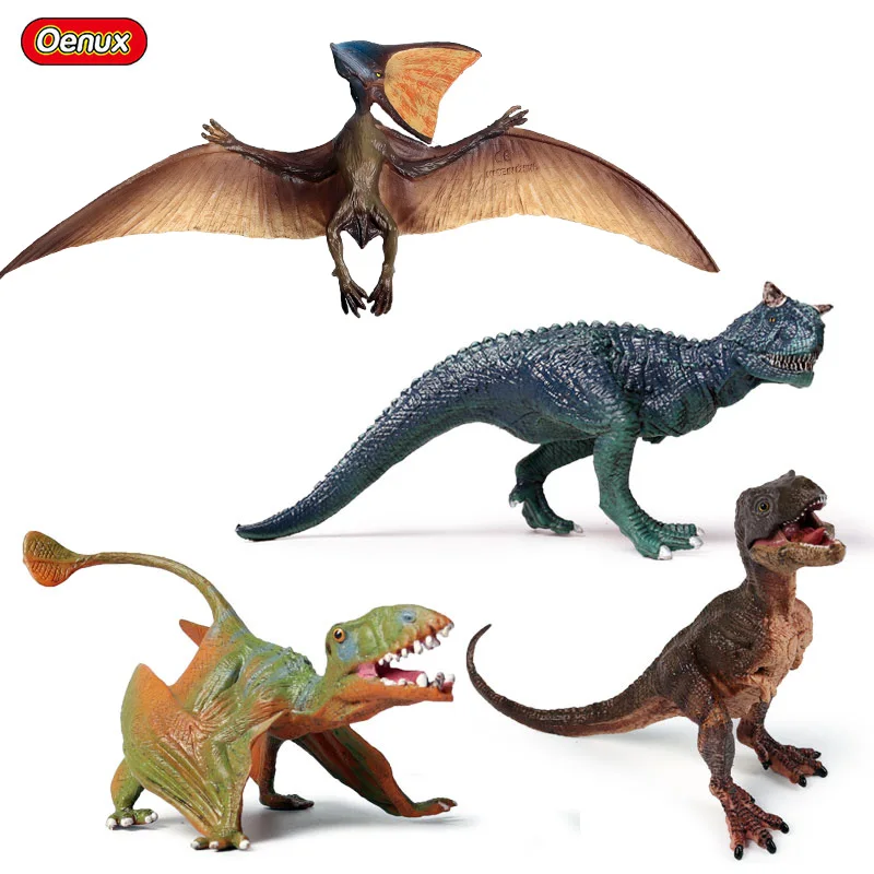 Oenux Доисторический динозавр Юрского периода carnoaurus фигурки Pteranodon Pterosauria T Rex Cub