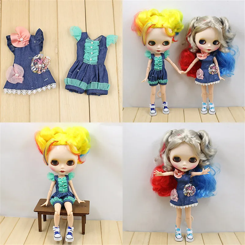 Blyth кукольная одежда модное платье для ледяной Azone Licca OB24 1/6 BJD Куклы Детские кукольные аксессуары 1:6 весы