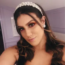 Dvacaman барокко Свадебные повязки на голову цветок кристалл жемчуг свадебные аксессуары для волос женские персонализированные вечерние ювелирные изделия подарки оптом