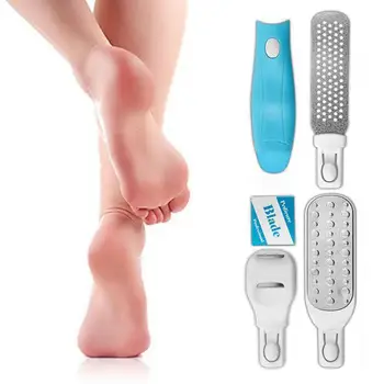 

Stainless Steel Foot Plate File Rubbing Foot Plate Calluses Stone Dead Pedicure Peeling Grinder Tool Set Skin Foot Pedicure K4M1