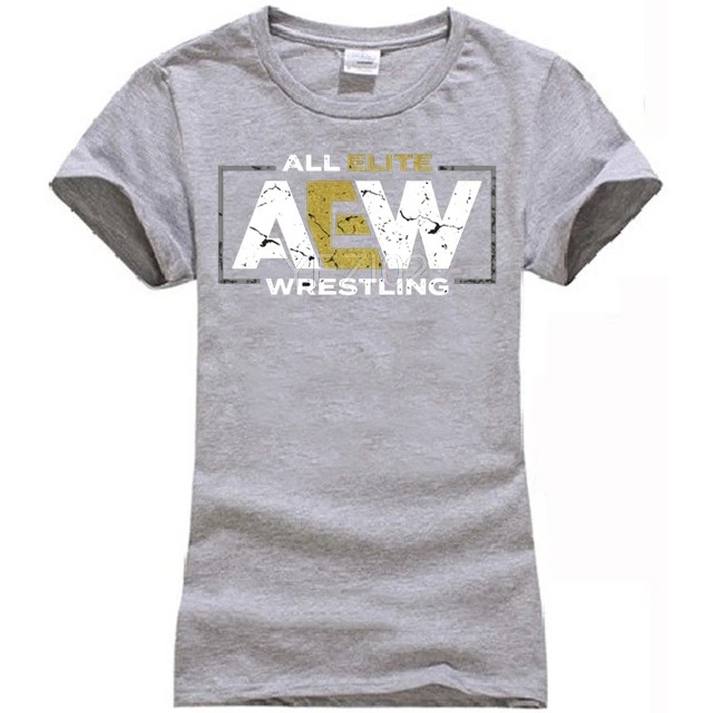 AEW ALL ELITE WRESTLING RING OF HONOR KING OF SPORTS PH317 унисекс черная футболка - Цвет: women Light grey