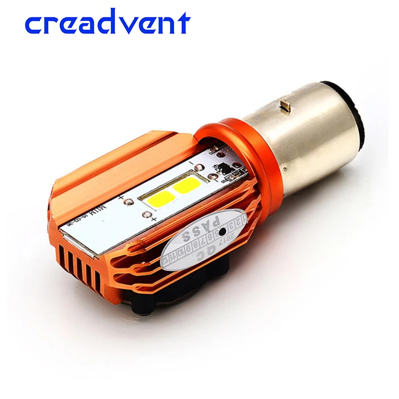 Светодиодная лампа для мотоцикла Creadvent ba20d 20 Вт 2000 лм аксессуары скутера|accessories