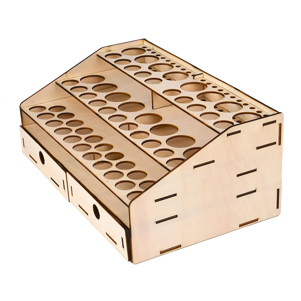58 деревянная дырочная стойка для краски подставка пигментный контейнер с чернилами инструменты для красок хранения с тремя отверстиями для шкафа держатель Органайзер
