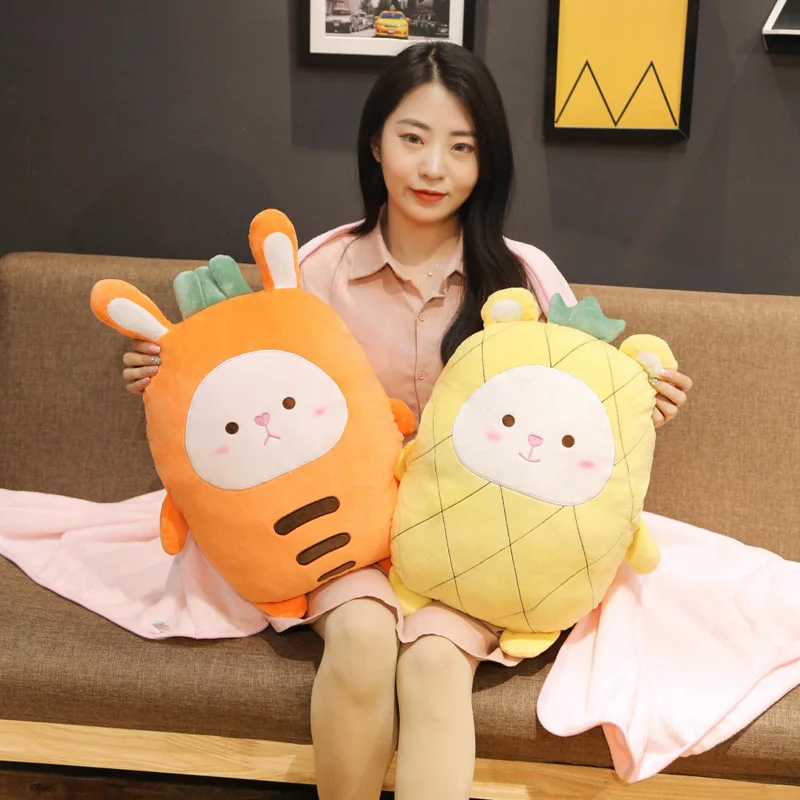 

Cute Fruit Animal Triple Pillow Plush Toy Stuffed Soft Cartoon Pillow Lovely Christmas Gift for Kids XC047