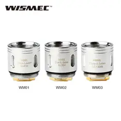 100% оригинал 5 шт. wismec WM Головка Катушки 0.4ohm WM01/0.15ohm WM02/0.2ohm WM03 гном распылительная катушка глава 40 Вт-130 Вт E-сигареты катушки