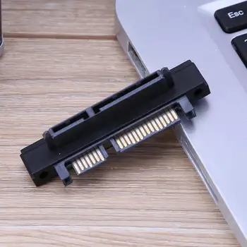

VKTECH 90° Angle SATA 22Pin(7+15) Male to 22Pin(7+15) Female Extender Adapter
