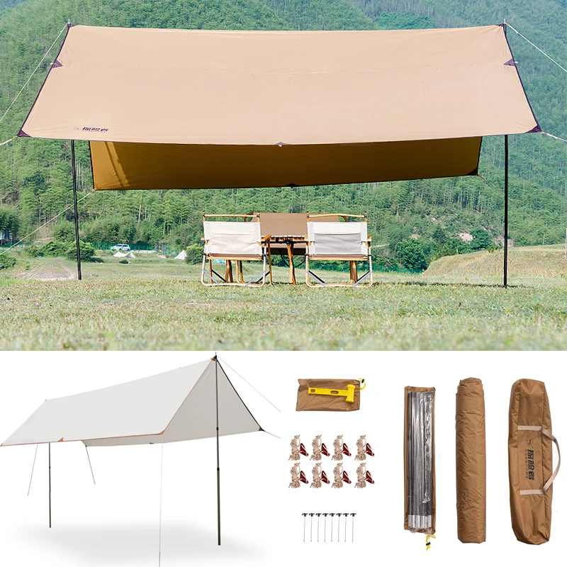 

3*4.35m/4*3.5m/5*2.95m Awnings Shelters Outdoor Camping Waterproof Sun Shade Sail Oxford Awning Fabric Cloth Outdoor Patio
