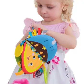 

Baby Cloth Book Early Learning Educational Development Rattle Toys Cute Forest Sky Washable Parent-Child Interaction Soft Books