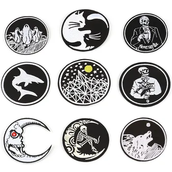 

1PC Gothic Sew On Iron On Patch Embroidered Badges Bags Hat Jeans Applique Craft