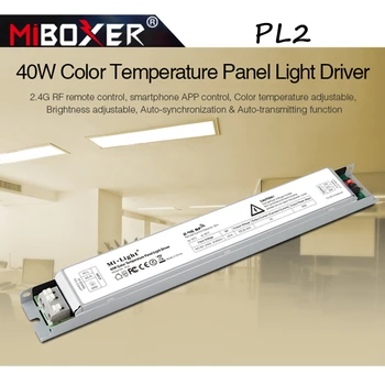 

Miboxer Milight PL2 40W Color Temperature Panel Light Driver Power Easy Installation 2.4GHz RF Remote Smartphone APP Control