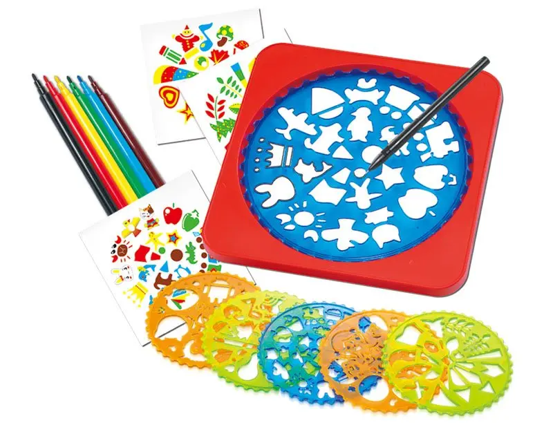 Children Drawing Art Tools Sketchpad Doodle Portfolio Template Watercolor Pencils Flower Scale Set Toys Unisex Plastic