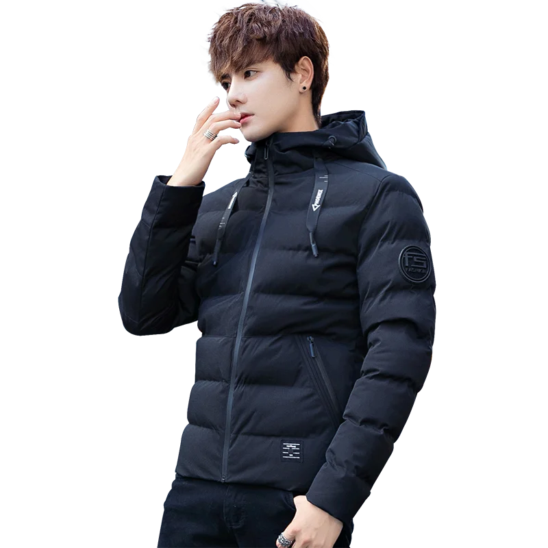 HAYBLST Brand Clothing Jacket Men Parkas Homme Short Cotton Warm Autumn Winter Plus Size Male Jackets Parka Dropshipping