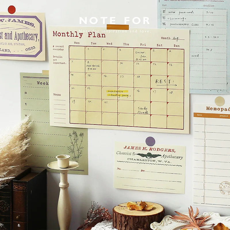 

Cool Colorful Design My 2021 Joyful Plan DIY Monthly Plan+To Do List+ Weekly Plan+Goal Set Creative Stationery Planner Paper